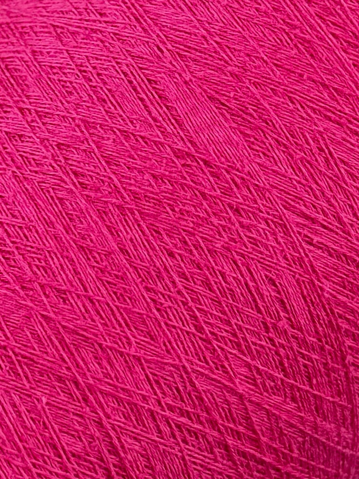 Toscano S.r.L. Art. Seta 854 Nm 2/30 – Garn aus Seide, Baumwolle, Viskose und Leinen col. Fuchsia 1945